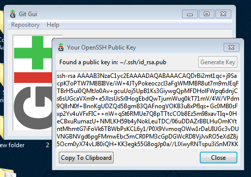 Git windows ssh key setup